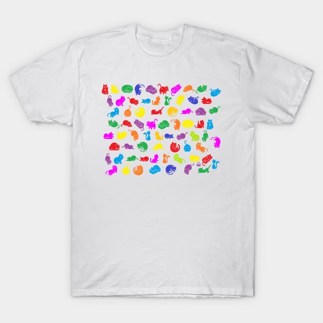 Colorful Cats by Blackburn Ink T-Shirt by Blackburn Ink